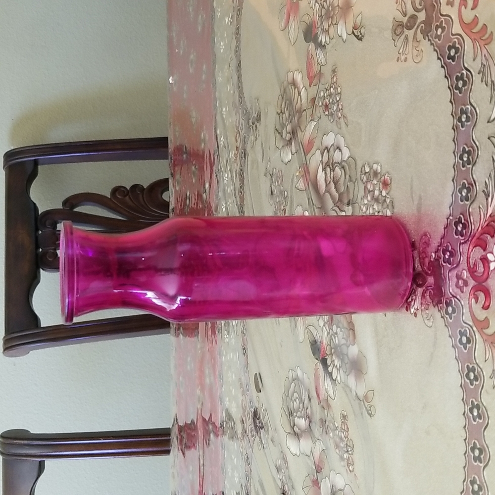 Hot pink vase